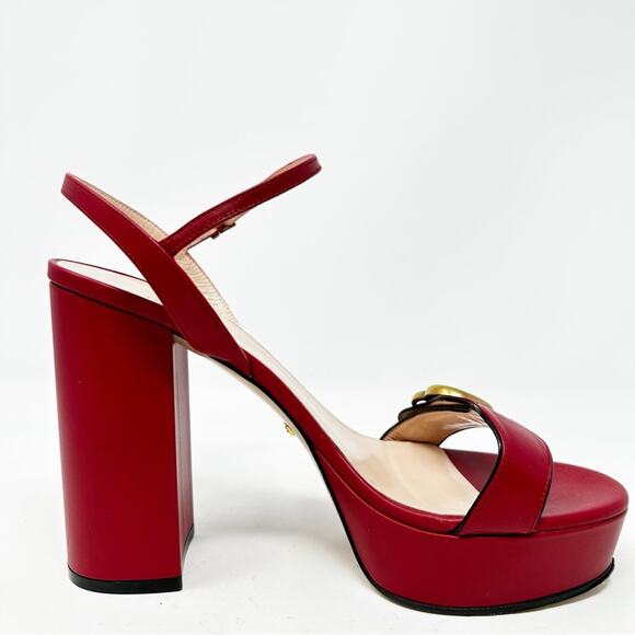 Gucci Marmont GG Platform Sandals Size EU 39.5 - Picture 10 of 16